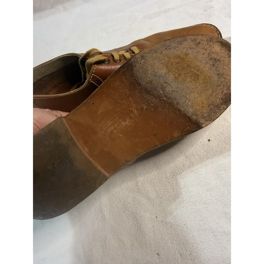 Bed Stu Regal Brown Leather Oxford Shoes Men's Size 8‎ Lace Up Handmade Brazil